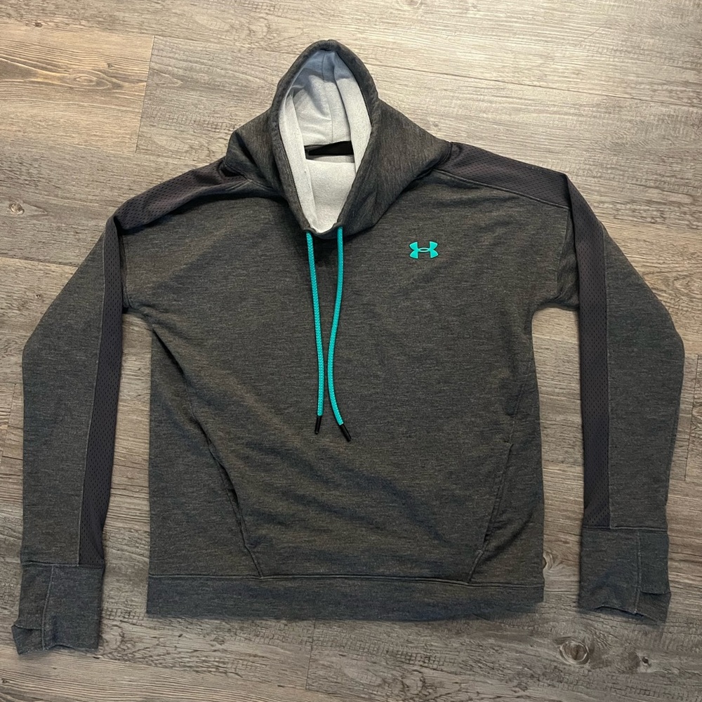 Grey and blue Under armour scuba sweatshirt